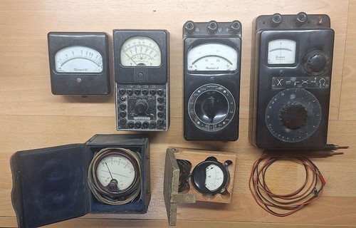 Verschiedene alte messgeräte - alte,