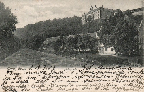 Alte historische postkarte - alte,